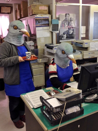 Illustration for article titled Japan Is Good at Pigeon Masks